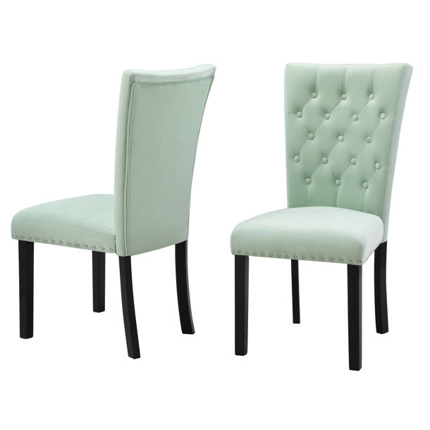 Willa Arlo Interiors Covina Tufted Velvet Upholstered Parsons Chair